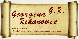 Georgina Rikanović vizit kartica